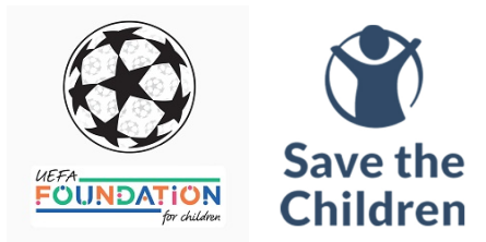 24/25 UCL & UEFA Foundation Badges & Save The Children Sponsor (away)