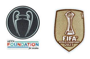 UCL Champion(Man City) & UEFA Foundation & CWC Champions 2023 Badges